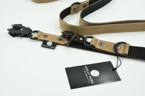 DSC_0334 Smycz przepinana DWUKOLOROWA taktyczna