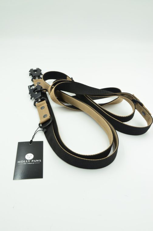 DSC_0335 Smycz przepinana DWUKOLOROWA taktyczna