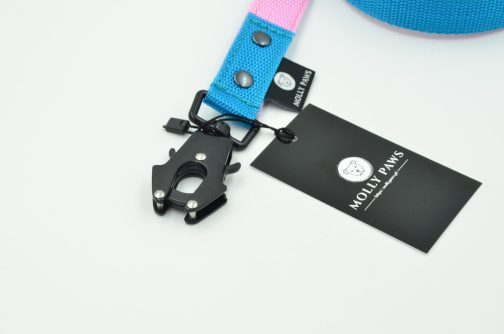 Smycz dwukolorowa z karabińczykiem taktycznym