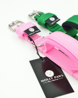 Obroża z Uchwytem o szer.2.5 z haftem STAL NIERDZEWNA - POLECANE