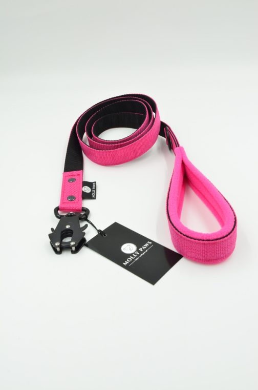 Smycz dwukolorowa z karabińczykiem taktycznym