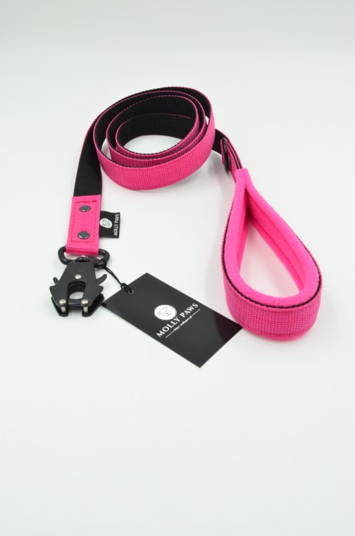 Smycz dwukolorowa z karabińczykiem taktycznym