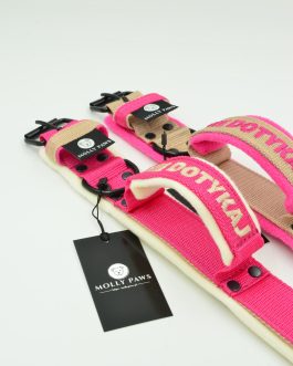 DSC_0724 Lekka Obroża z uchwytem haftem i polarem o szerokości 4cm