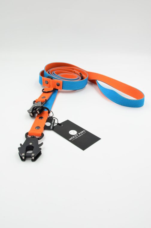 DSC_1139 Smycz przepinana DWUKOLOROWA taktyczna