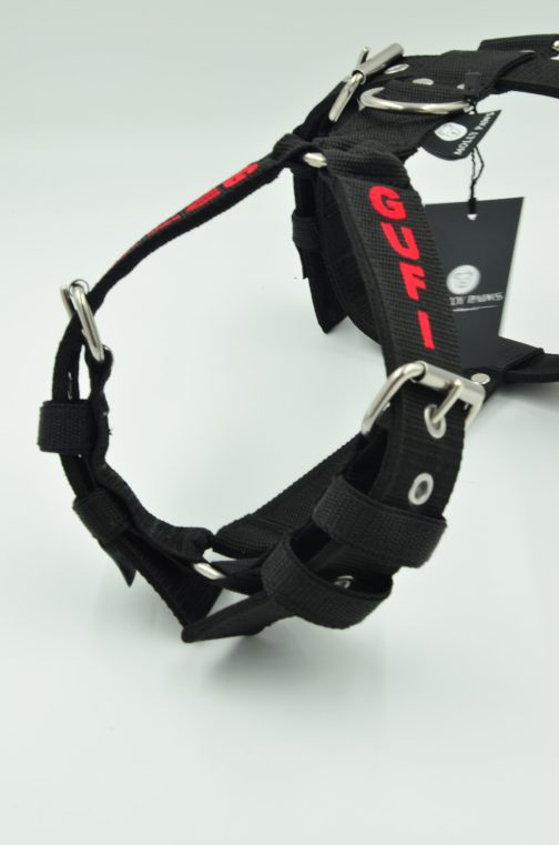 DSC_0068 Szelki o szerokości 4cm Z HAFTEM STAL NIERDZEWNA- POLECANE