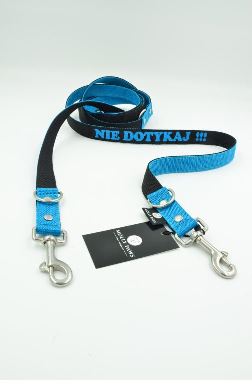 Smycz przepinana 3m Z Haftem STAL NIERDZEWNA- POLECANE