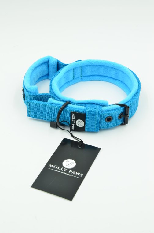 Lekka Obroża z Uchwytem o szer.2.5 z haftem