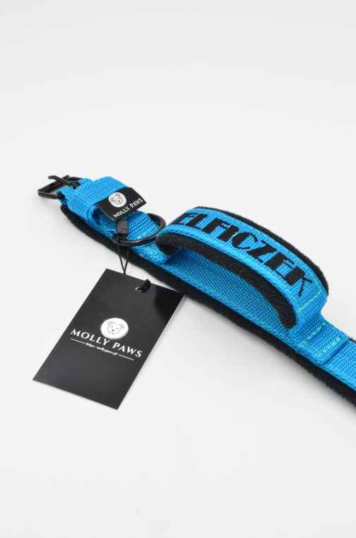 Lekka Obroża z Uchwytem o szer.2.5 z haftem