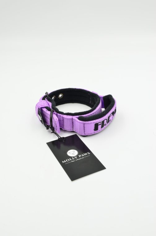 Lekka Obroża z Uchwytem o szer.2.5 z haftem