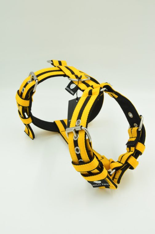 Szelki o szerokości 4cm z paskami STAL NIERDZEWNA - POLECANE