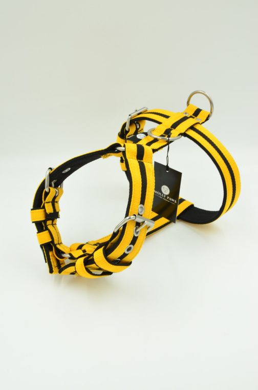 Szelki o szerokości 4cm z paskami STAL NIERDZEWNA - POLECANE