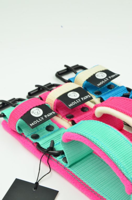 DSC_0805 Obroża dwukolorowa z Polarem i Uchwytem o szerokości 4cm