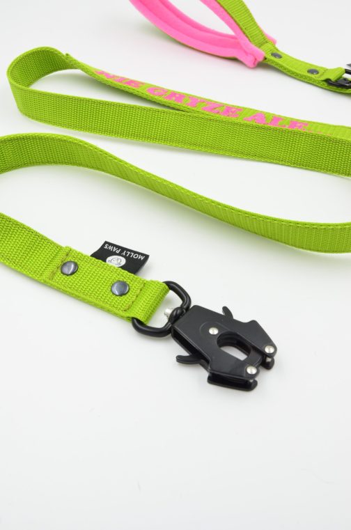 Smycz taktyczna z haftem dł.165cm