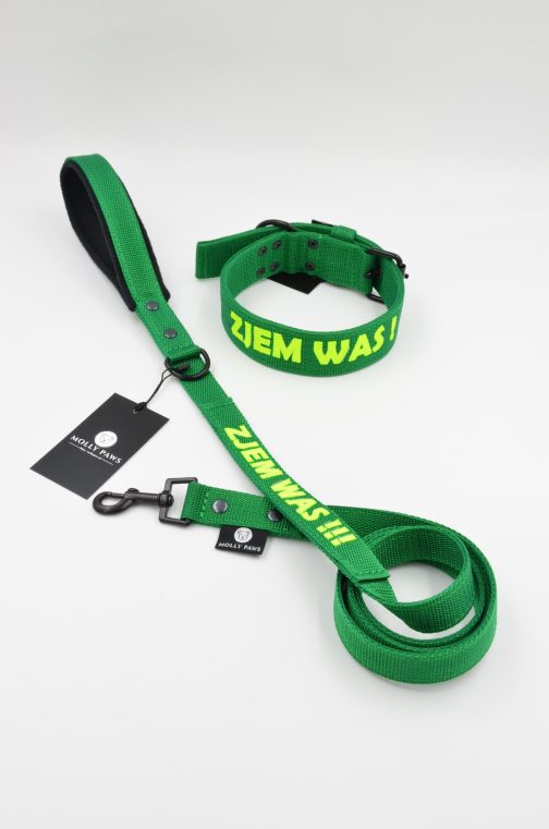 DSC_0106 Smycz z rączką dł.165cm lekka z haftem