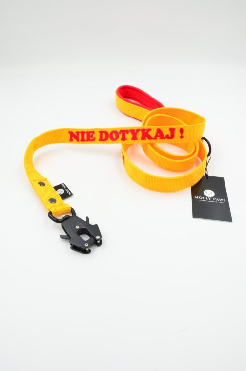 Smycz taktyczna z haftem dł.165cm