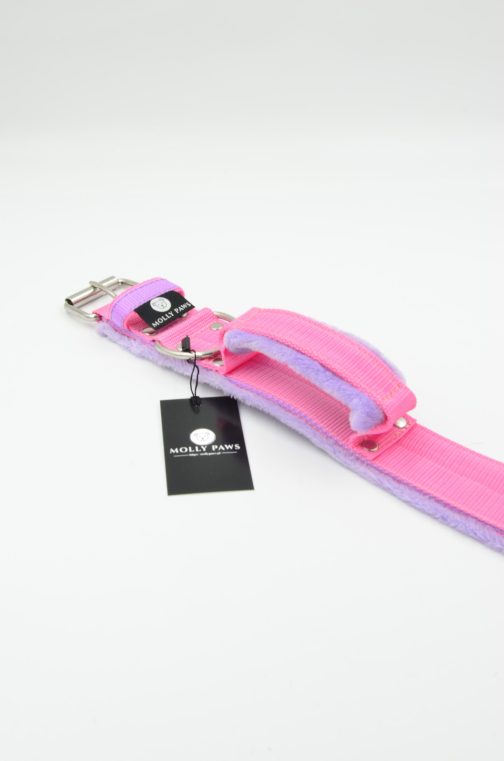 Obroża dwukolorowa z Uchwytem o szer. 4cm STAL NIERDZEWNA - POLECANE