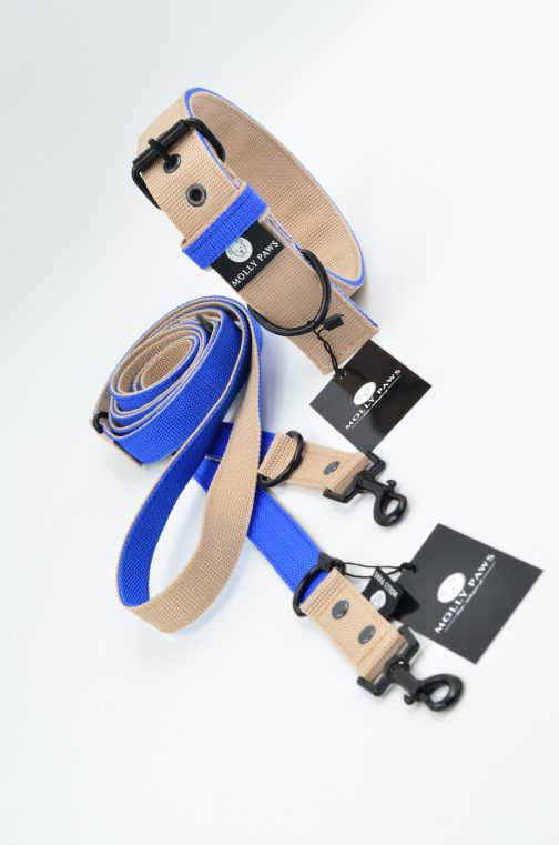 Obroża DWUKOLOROWA Lekka o szerokości 4cm