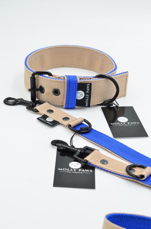 Obroża DWUKOLOROWA Lekka o szerokości 4cm