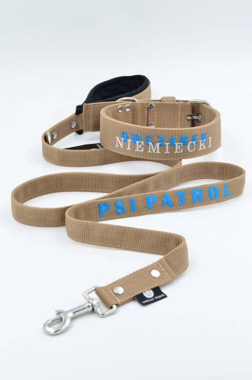 DSC_0099 2.5cm Smycz Z Rączką I Własnym Haftem STAL NIERDZEWNA - POLECANE