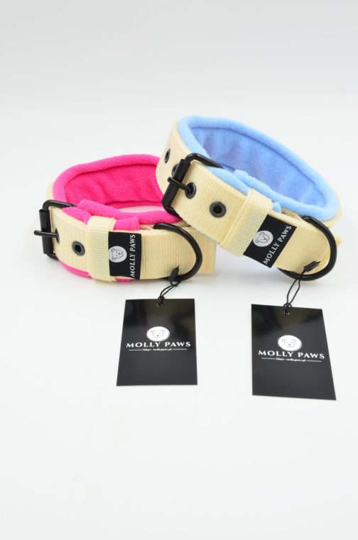 DSC_0387 Obroża o szer. 4cm z podwójnym haftem i polarem