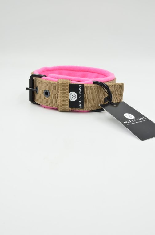 DSC_0481 Obroża o szer. 4cm z podwójnym haftem i polarem