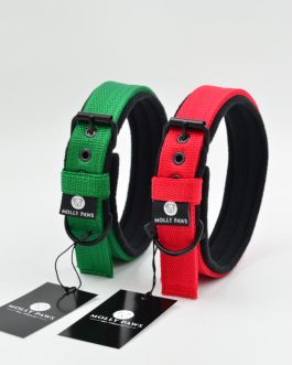 Lekka Obroża z polarem i Haftem o szerokości 3cm