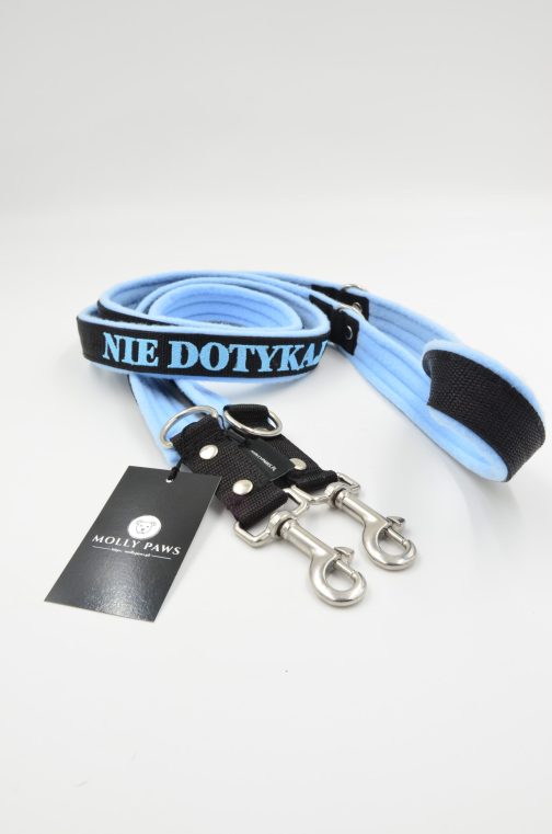 Smycz polarowa przepinana 3m Z Haftem STAL NIERDZEWNA-POLECANE