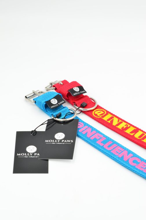 Obroża o szer. 3cm z Haftem STAL NIERDZEWNA - POLECANE