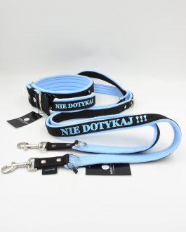 DSC_0513 Zestaw dwukolorowy z haftem NIE DOTYKAJ