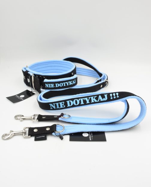 DSC_0513 Zestaw dwukolorowy z haftem NIE DOTYKAJ