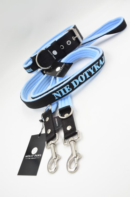 DSC_0534 Zestaw dwukolorowy z haftem NIE DOTYKAJ